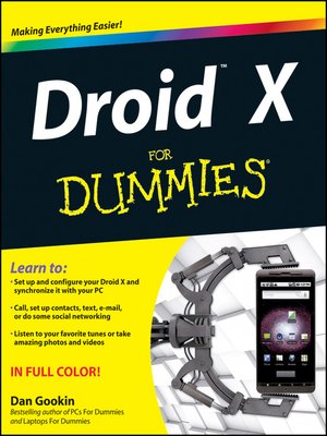 cover image of Droid X For Dummies